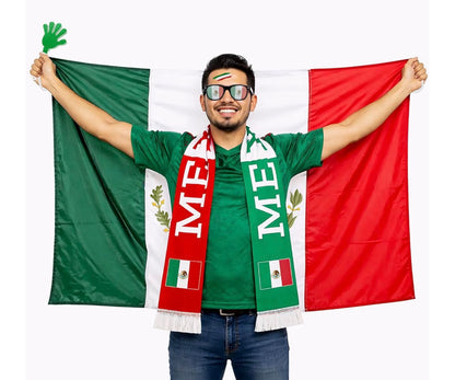 2026 Soccer Fan Flag Cape Set, National Cape Sunglasses Headband Tattoos, Flag Costume Cape for Match Day Party 4th of July
